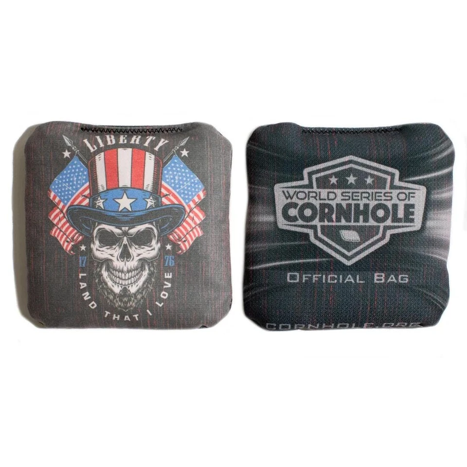 WSOC Cornhole Bags Skip's Garage Land That I Love Skull Grey Set Oficial Foto 2 de 3