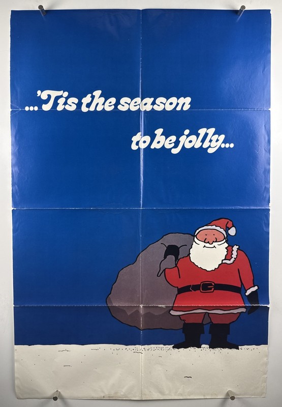 TIS THE SEASON TO BE JOLLY Movie Poster (Good+) 1SH 1980s 27x41 Christmas 28829