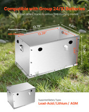 Battery Box Group 24/31 Aluminum Alloy Shell for Off-Road Racers & Trucks