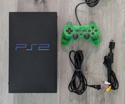 Sony PS2 Console SCPH-30001, Cables + Third Party Controller Tested & Working