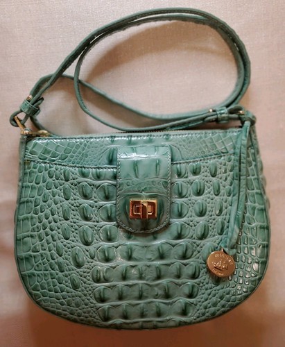 Brahmin Cove Green Vanessa Crossbody Shoulder Bag Dustbag and Registration Card - Picture 2 of 7