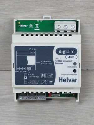 Helvar 452 DALI 1000W Universal Dimmer s/w V4.01 Rev.11