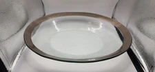 annieglass platnum oval serving  bowl 16"