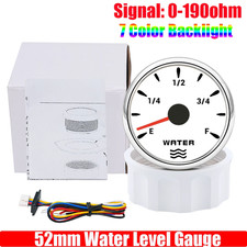 Water Level Gauge 52mm Backlit Sensor Tank Indicator Stepper Motor