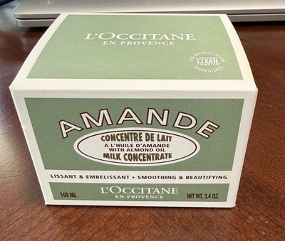L'Occitane Amande Almond Milk Concentrate Body Cream 3.4 oz / 100ml   NIB SEALED