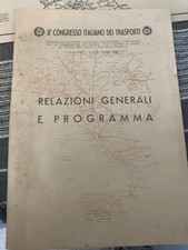 1948 Rivista II Congresso Italiano Trasporti Touring Club ACI Cartina Pubblicità