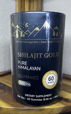 Himiyer Pure Himalayan Shilajit Gold Gummies Energy Immunity 60 ct exp: 2/27