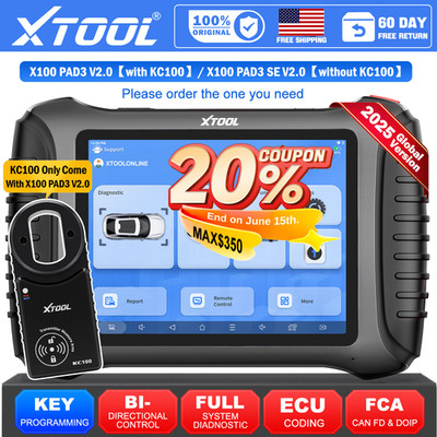 XTOOL X100 PAD3 /SE Car key Fob Programmer & Auto Diagnostic Scanner 2026 V2.0