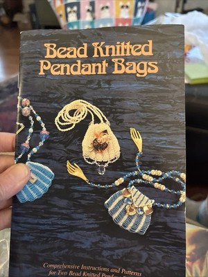 Bead Knitted Pendant Bags Book With 1.25mm Needles By Bag Lady Theresa Williams