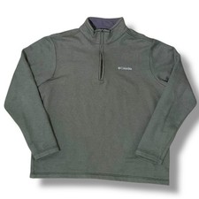 Columbia Great Hart Mountain III Half Zip Green Pullover Jacket Men  s Size Large