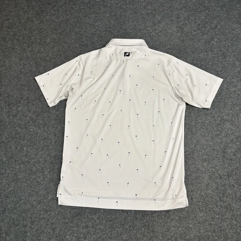 Camisa polo Foot Joy talla mediana banderas de golf manga corta Foto 2 de 4