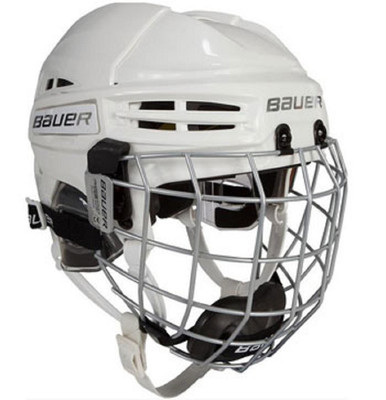 Bauer RE-AKT 100 Helmcombo Bambini inkl. Gitter weiss