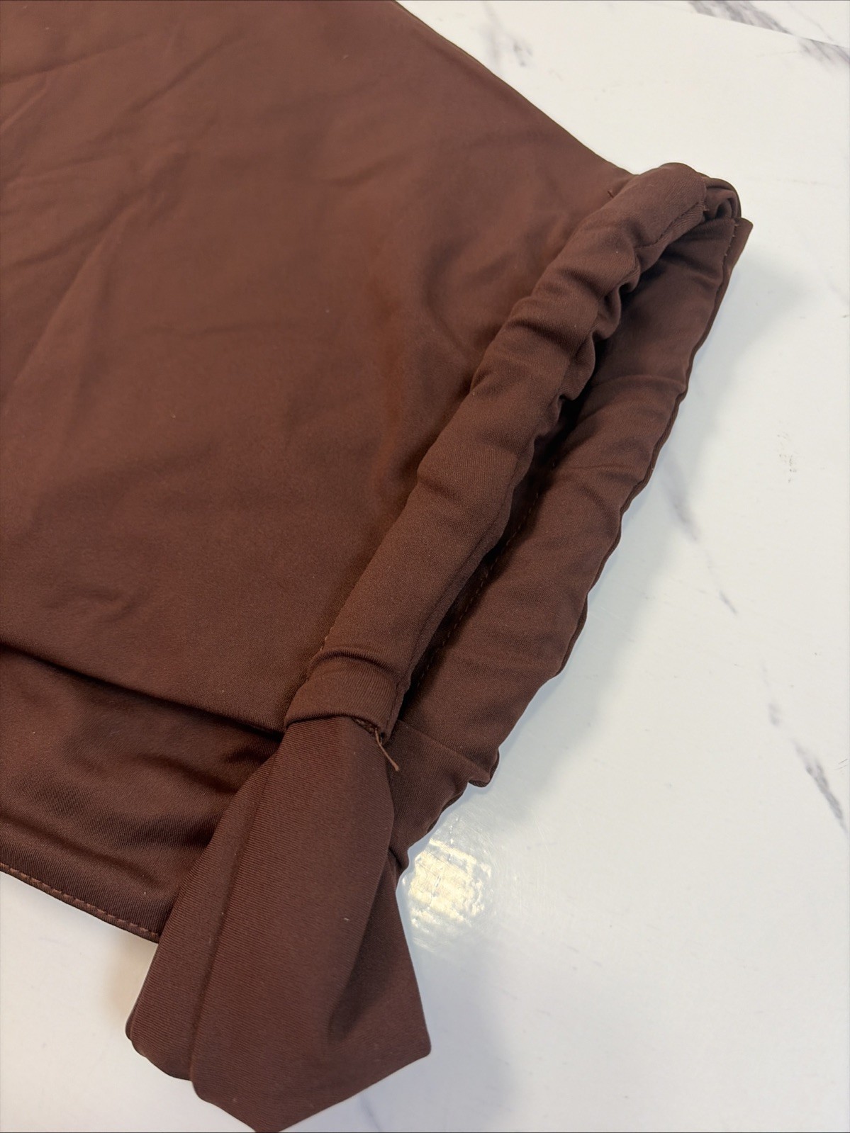 Missguided Woman's Shein Crop Top Brown Size XS