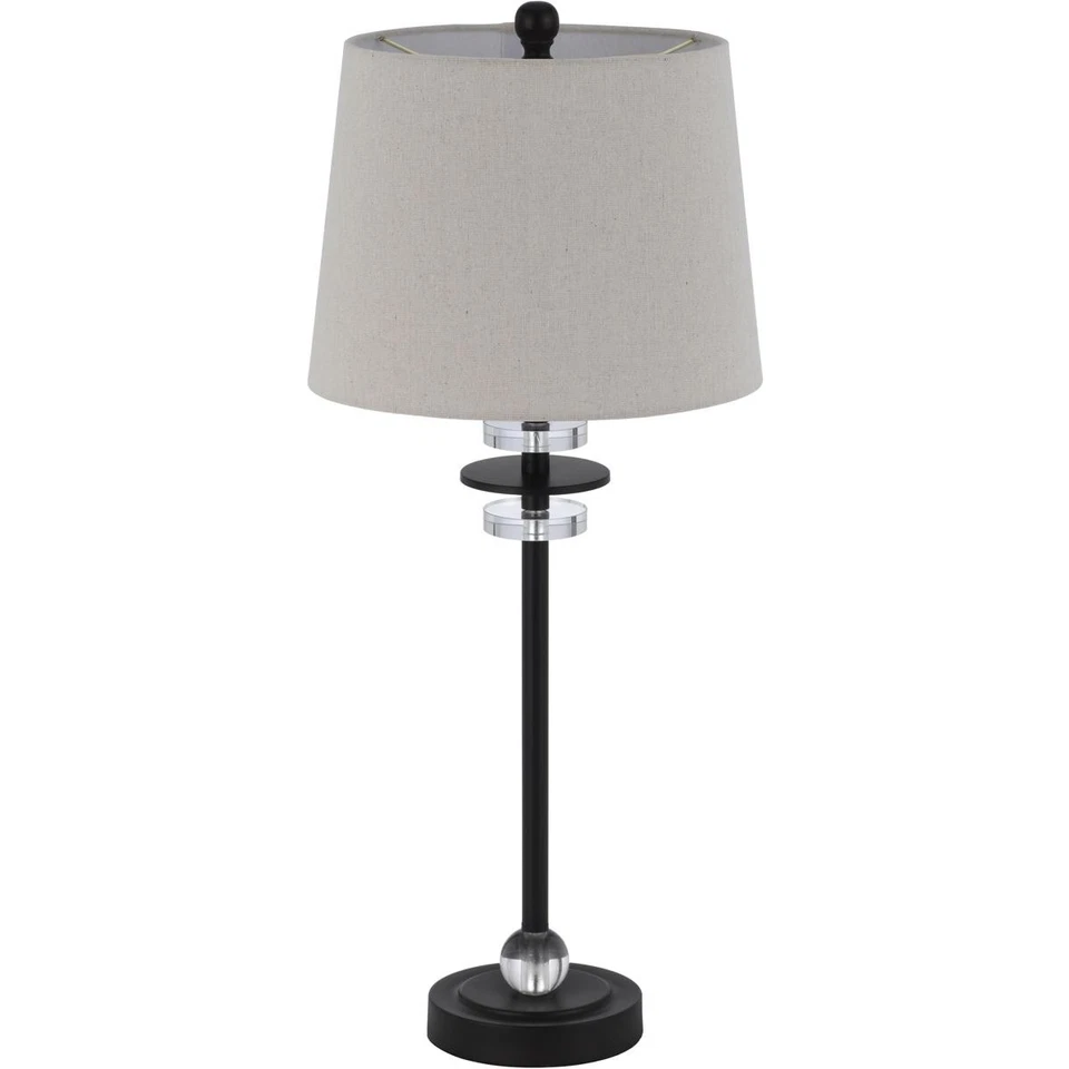 Lámpara de mesa CAL Lighting & Accessories BO-3093BF-2 Sitka negra Foto 3 de 4