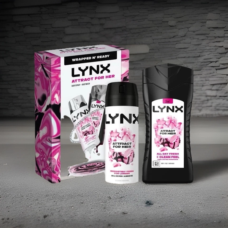 Lynx Duo Gift Set Attract Treat her to the Lynx Duo body wash and spray