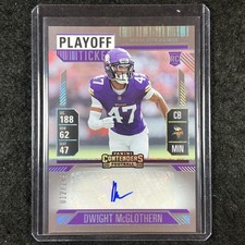 2024 Contenders Football DWIGHT MCGLOTHERN Rookie Playoff Ticket Auto 12/149
