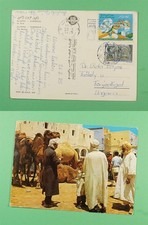 DR WHO 1975 ALGERIA TOUGGOURT GHARDAIA POSTCARD TO HUNGARY R01297