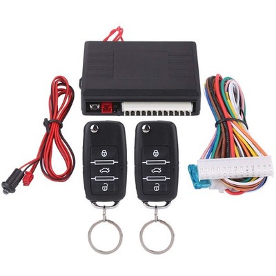 Universal Car Keyless Entry System with 2 Remote Control, Auto Door Lock Vehi...