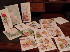 Lot Of 14 - NOS, Vintage, HALLMARK CARDS Various Occasions  Extras      