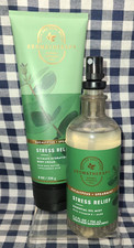 NEW Eucalyptus Spearmint STRESS Aromatherapy Mist Cream Set Bath Body Works