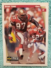 1997 COLLECTOR'S CHOICE BRYANT YOUNG #93 SAN FRANCISCO 49ERS 