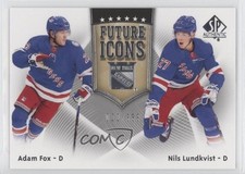 2021-22 SP Authentic Future Icons 22/399 Adam Fox Nils Lundkvist #FI-20 3h1