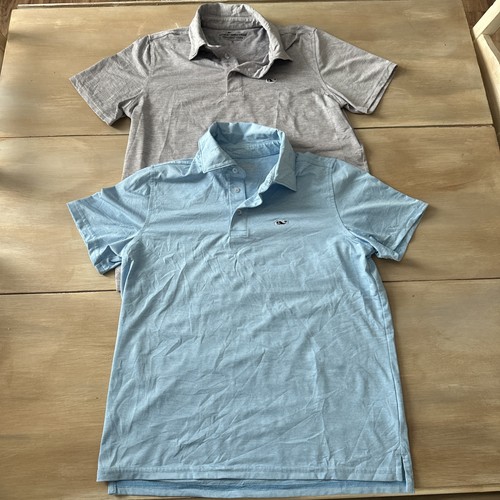 2 Jungen Vineyard Vines OTG On-The-Go Sankaty Poloshirt Jugend Medium 12-14