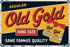 Vintage Old Gold Cigarette Advertisement Tin Metal Signs Sign Suitable for bar d