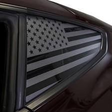 2PCS Rear Window American Flag Decals Car SUV Trucks Universal Back Side Window