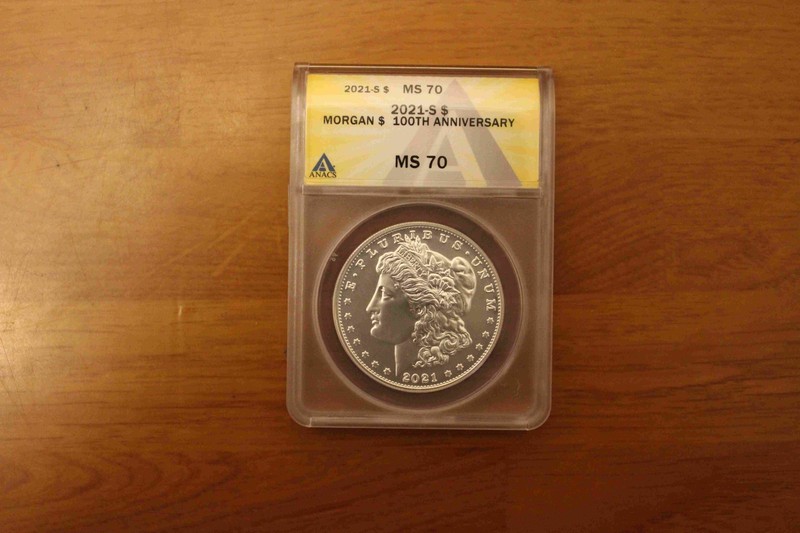 2021-S Morgan Silver Dollar - ANACS MS-70 - 100th Anniversary