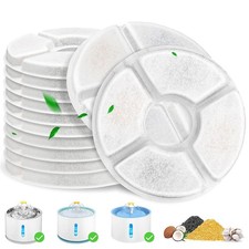 Cat Water Fountain Replacement Filters 5" Dia 12 Pcs Cat Fountain Filter