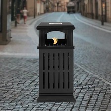 Outdoor Trash Can Commercial Garbage Bin Heavy Duty Yard Garage Waste Container