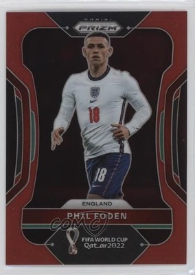 2022 Panini Prizm World Cup Qatar Red Prizm 36/399 Phil Foden #93 0ud4