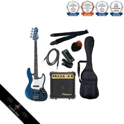SELDER JB-30 Bassgitarre (JB-Typ) / Metallic Blue - Anfänger-GrundsetJapan