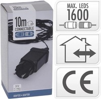 Nampook Startadapter - FüR Koppelbare Weihnachtslichter - 10 Meter - Geeignet