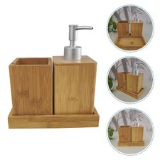 Soap Dispenser Tumbler Set Bathroom and Toothbrush Holder Accessory