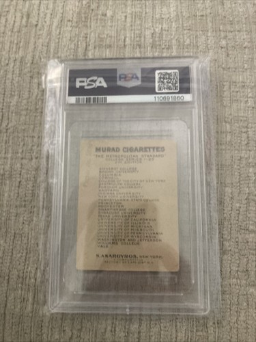 T51 Murad Cigarettes HARVARD Football College Series 2nd Edition PSA 2! - Picture 2 of 4