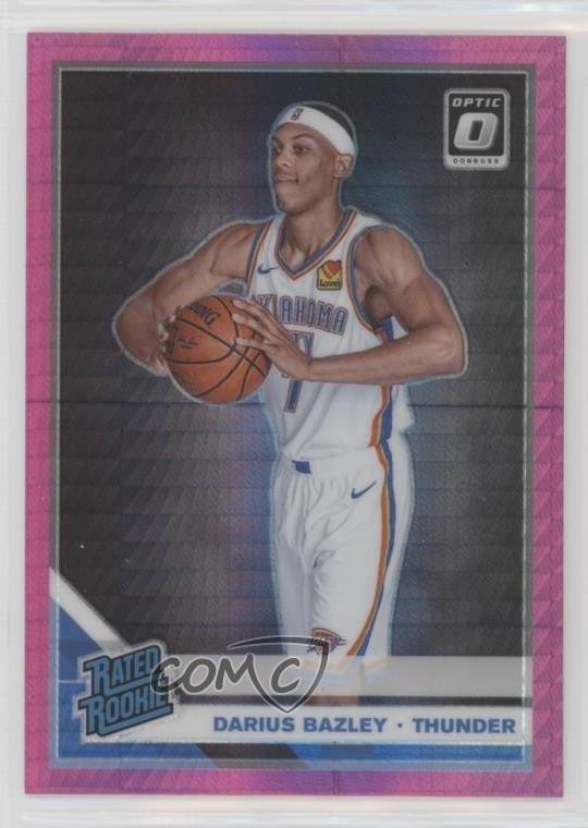 2019 Panini Donruss Optic Rated Rookie Pink Hyper Prizm Darius Bazley #156 uk2