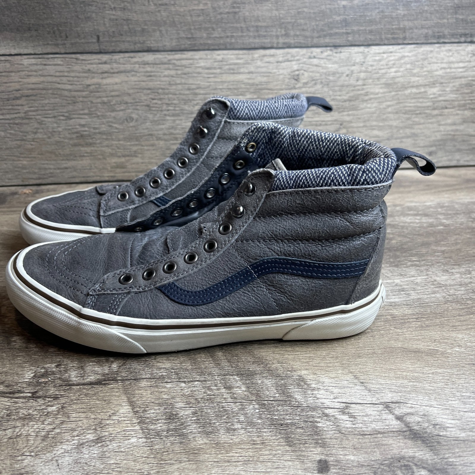 Vans Sk8-Hi MTE Unisex Skate Shoes Charcoal Herringbone US M9 W10.5