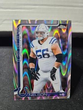 Quenton Nelson 2025 Topps Chrome #144 Raywave Lava Refractor Colts