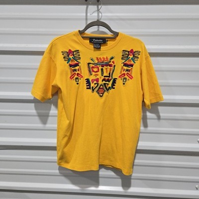 Vintage Treasures by I.B. Diffusions Abstract Embroidered T-Shirt Size Small