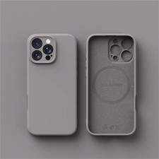 Image of Luxury Liquid Silicone MagSafe Case for iPhone 12-17 Series Wireless Charging