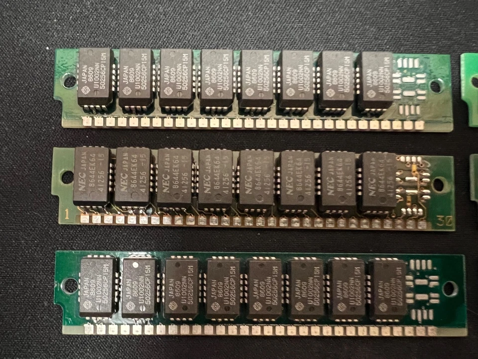 256K 30 Pin SIM RAM 100ns Lote de 6 RAM/Memoria Foto 2 de 4