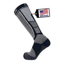 Alpaca Wool Ski Socks - Made in USA, Winter Weather Lightweight Skiing and Hu...