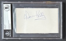 Dan Kelly Signed 3x5 Card BAS Authenticated St. Louis Blues HOF Announcer