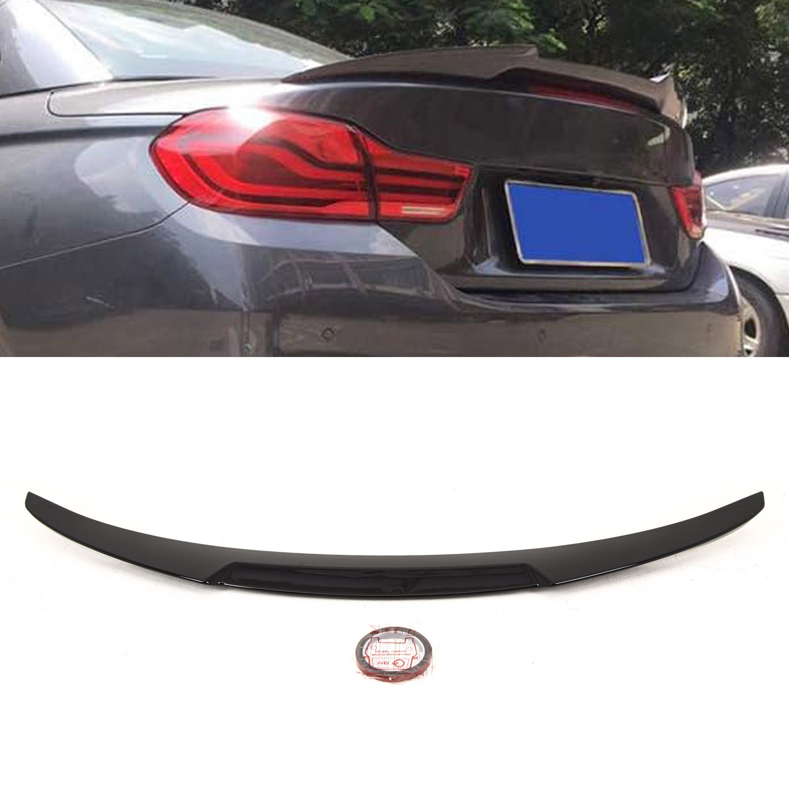 Fits BMW 4 Series F33 F83 M4 2014-2020 Rear Trunk Boot Spoiler Gloss
