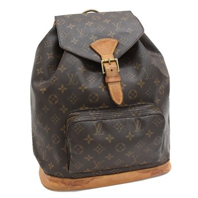 Auth LOUIS VUITTON Monogram Montsouris GM M51135 Backpack Canvas b17 O00T