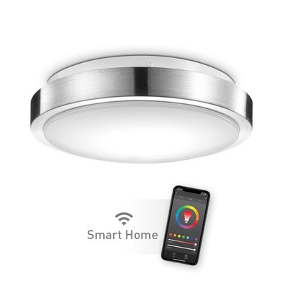 Globe Electric 60839 Globe Smart Collection 1 Light 10''W LED - Nickel