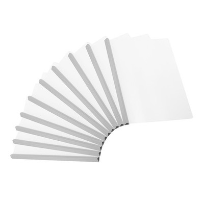 Report Covers with 15mm Slide-Grip Binding Bar, 10Pcs 135 Sheets Capacity, White
