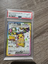 Pokémon Pikachu ex Ultra Rare Full Art Holo Surging Sparks 219/191 PSA 10
